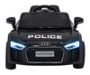 Audi R8 Policja na akumulator dla dzieci + Pilot + EVA + Wolny Start + MP3 LED