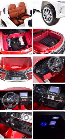 LEXUS LX-570 LAKIER, MP4, MIĘKKIE KOŁA, MIĘKKIE SIEDZENIE, PEŁNA OPCJA 2X12V/LX570