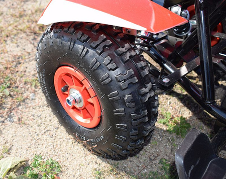MEGA WIELKI QUAD, METALOWA KONSTRUKCJA, AMORTYZATORY, POMPOWANE KOŁA, LAKIER,GAZ W  MANETCE, MIĘKKIE SIEDZENIE/6688