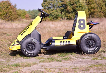SZYBKI GOKART FANCY NA AKUMULATOR 12V, REGULOWANA  - ROZSUWANA RAMA,  SUPER ZABAWA\BDQ-8