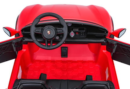 Pojazd Porsche Taycan Turbo S Czerwony