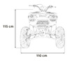 Pojazd Quad Spalinowy 200CC MONSTER Pomarańczowy