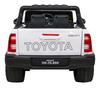 Toyota Hilux na akumulator dla dzieci Biały Pickup + Napęd 4x4 + Pilot + 2 bagażniki