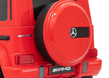 Mercedes AMG G63 dla dzieci Czerwony + Pilot