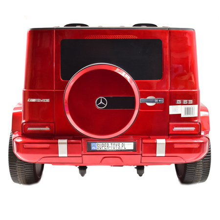 MERCEDES G63 AMG DLA 2 DZIECI, 24V, 4X4, MIĘKKIE KOŁA EVA, MIĘKKIE SIEDZENIE, LAKIER POLEROWANY FULL OPCJA/S-307