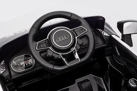 Audi R8 Policja na akumulator dla dzieci + Pilot + EVA + Wolny Start + MP3 LED