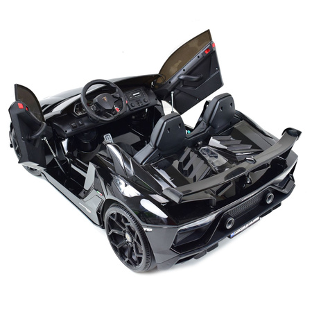 LICENCJONOWANY LAMBORGHINI AVENTADOR SVJ DLA 2 DZIECI FUNKCJA DRIFTU - LAKIER SUPER JAKOŚĆ, MIĘKKIE SIEDZENIE, MIĘKKIE KOŁA/SX2028