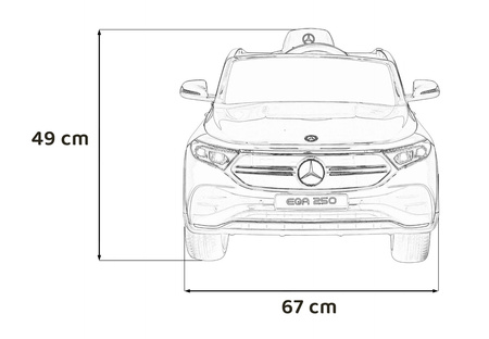 Pojazd Mercedes Benz EQA 250 Zielony