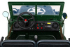 Autko Wojskowe Retro dla 3 dzieci Zielony Jeep Willys