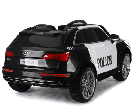 AUDI Q5 POLICJA , MIĘKKIE KOŁA, MIĘKKIE SIEDZENIE, RADIO FM, BLUETOOTH -  PEŁNA OPCJA/S305