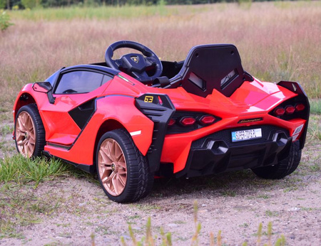ORYGINALNE LAMBORGHINI SIAN, MIĘKKIE KOŁA, MIĘKKIE SIEDZENIE,  FUNKCJA BUJANIA - FULL OPCJA /QLS6388