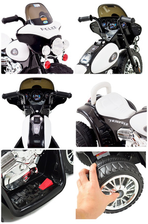 MOTOR  POLICYJNY - PIERWSZY MOTOREK DLA DZIECKA, 3 KOŁOWY/JT568
