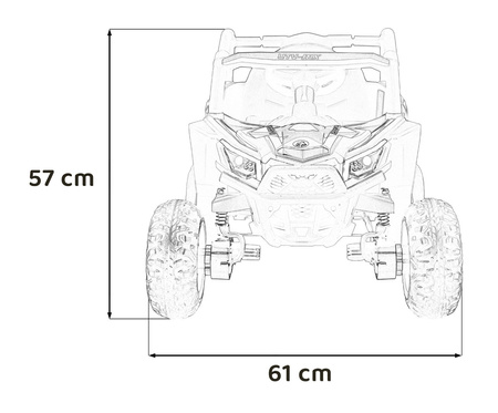 Pojazd Buggy Madman UTV-MX Czarny