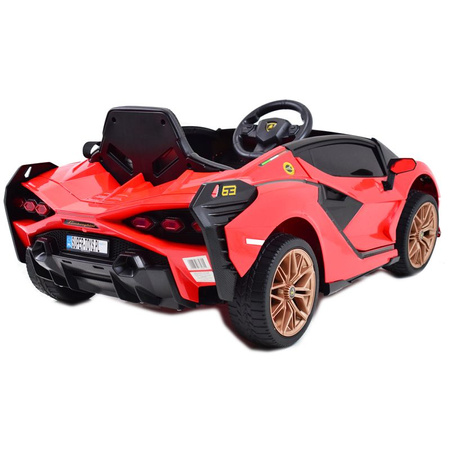 ORYGINALNE LAMBORGHINI SIAN, MIĘKKIE KOŁA, MIĘKKIE SIEDZENIE,  FUNKCJA BUJANIA - FULL OPCJA /QLS6388
