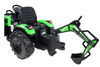 MEGA TRAKTOR Z ŁADOWARKĄ,KOPARKĄ, PRZYCZEPĄ 24 V SUPER-MOC SX-2068-ZIELONY