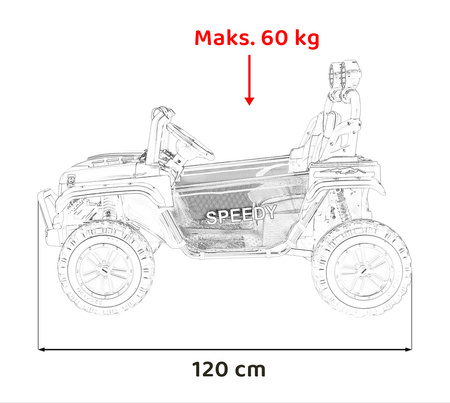 Pojazd Terenowy PASSION 4x4 Biały