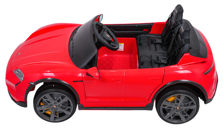 Pojazd Porsche Taycan Turbo S Czerwony