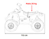 Quad Maverick ATV Czerwony