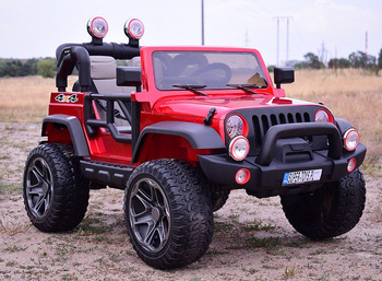 MEGA JEEP PERFECT 002 EXCLUSIVE 4x4 , WOLNY START/ MIĘKKIE KOŁA, LAKIEROWANY HP-002