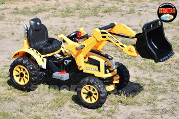 MOCNY TRAKTOR Z ŁYŻKĄ KINGDOM 12V  DWIE PRĘDKOŚCI/JS328A