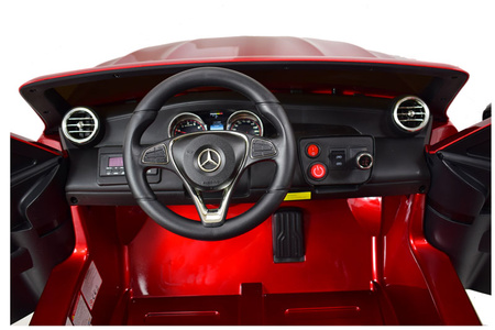 MERCEDES GLC 63S LICENCJA, 4X4, 2x12V, WALIZKA, MIĘKKIE KOŁA EVA, MIĘKKIE SIEDZENIE, LAKIER POLEROWANY, FULL OPCJA/XMX608