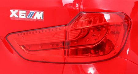 BMW X6M Elektryczne Autko dla dzieci - Czerwony SUV + Pilot