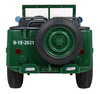 Autko Wojskowe Retro dla 3 dzieci Zielony Jeep Willys