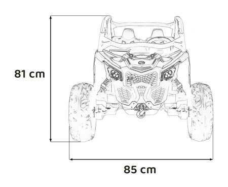 Pojazd Buggy Maverick Turbo RR STRONG Niebieski