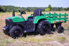MEGA TRAKTOR AGRICULTURE Z PRZYCZEPĄ 2X200, 24V, SZYBKI SUPER JAKOSĆ/JC000B