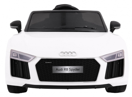 Audi R8 Spyder na akumulator Biały + Pilot