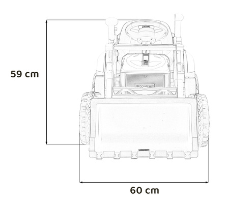 Pojazd Koparka JCB Żółty