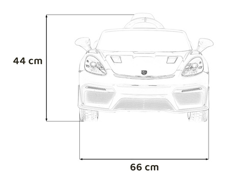 Pojazd Porsche Spyder RS 718 Lakier Żółty