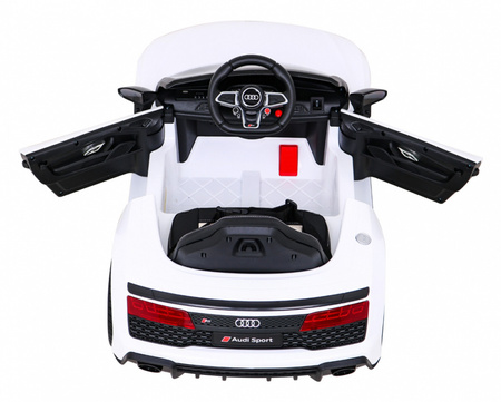 Audi R8 LIFT Samochodzik na akumulator Biały + Pilot