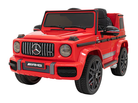 Mercedes AMG G63 dla dzieci Czerwony + Pilot