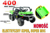 BUGGY 6 KOŁOWY DLA 2 DZIECI, ELEKTRYCZNA WYWROTKA, MIĘKKIE KOŁA, MIĘKKIE SIEDZENIE, 400 WAT/XMX623B