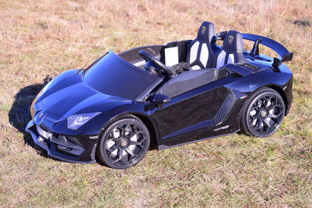 LICENCJONOWANY LAMBORGHINI AVENTADOR SVJ DLA 2 DZIECI FUNKCJA DRIFTU - LAKIER SUPER JAKOŚĆ, MIĘKKIE SIEDZENIE, MIĘKKIE KOŁA/SX2028