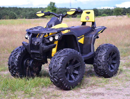 WIELKI QUAD NA AKUMULATOR POWER HERO -  4 SILNIKI, MIĘKKIE KOŁA/QLS3288