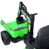 MEGA TRAKTOR Z ŁADOWARKĄ,KOPARKĄ, PRZYCZEPĄ 24 V SUPER-MOC SX-2068-ZIELONY