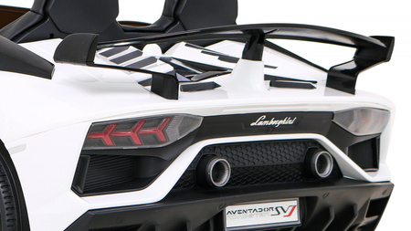 Lamborghini SVJ DRIFT dla 2 dzieci Biały + Funkcja driftu + Pilot