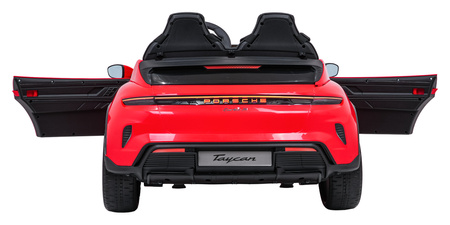 Pojazd Porsche Taycan Turbo S Czerwony