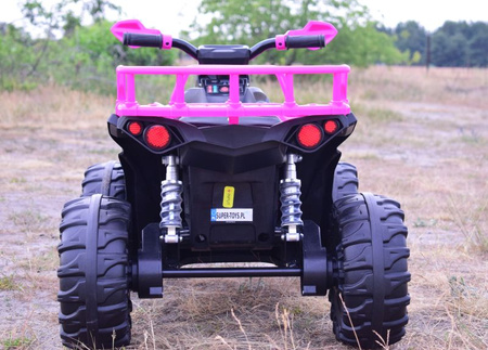 DUŻY QUAD N AKUMULATOR ADVENTURE, MIĘKKIE KOŁA, MIĘKKIE SIEDZENIE,PILOT/GTS1199