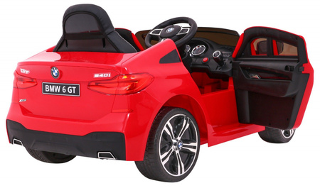 BMW 6 GT Autko na akumulator Czerwone + Pilot