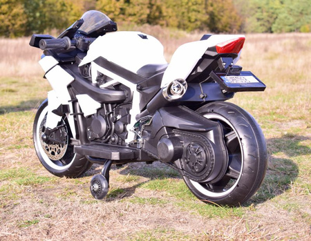 SUPER ŚCIGACZ 12 V, NOWOCZESNA  BRYŁA, ŚWIECĄCE KOŁA, GAZ W MANETCE, DWA SILNIKI/MOTOR-H