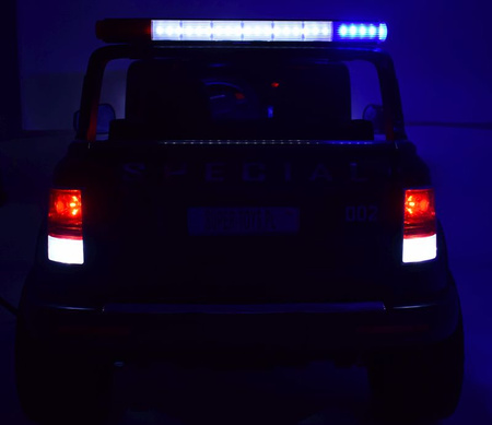 JEEP POLICJA 4X4 Z  AMORTYZATORAMI, PILOT,  REDUKTOR/ XMX-601-1