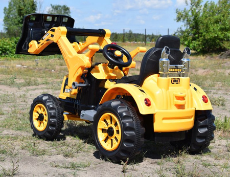 MOCNY TRAKTOR Z ŁYŻKĄ KINGDOM 12V  DWIE PRĘDKOŚCI/JS328A