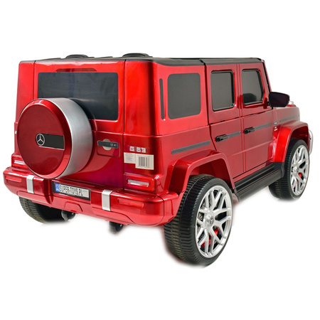 MERCEDES G63 AMG DLA 2 DZIECI, 24V, 4X4, MIĘKKIE KOŁA EVA, MIĘKKIE SIEDZENIE, LAKIER POLEROWANY FULL OPCJA/S-307