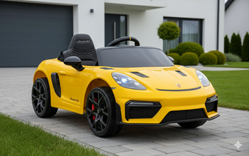 Pojazd Porsche Spyder RS 718 Żółty MP4