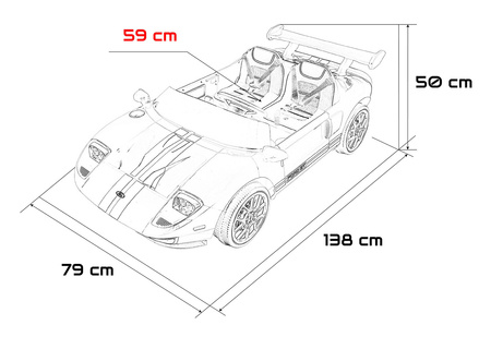 Pojazd Ford GT Czerwony