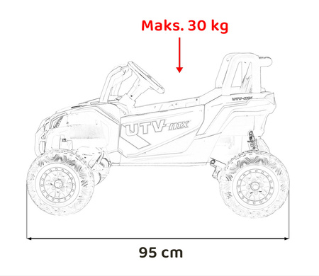 Pojazd Buggy Madman UTV-MX Czarny