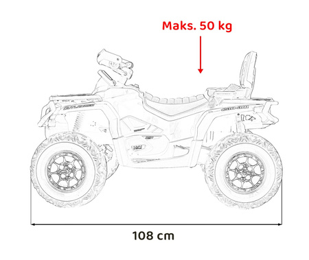 Quad Can Am Outlander ATV z Pilotem Różowy